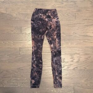 Lululemon Align High Rise Pant 28 Diamond Dye Graphite Grey Bronze Green Size 4
